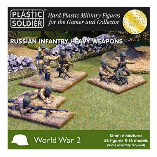 Plastic Soldier Company 15MM RUSSIAN HEAVY WEAPONS 60 pcs New - TISTA MINIS