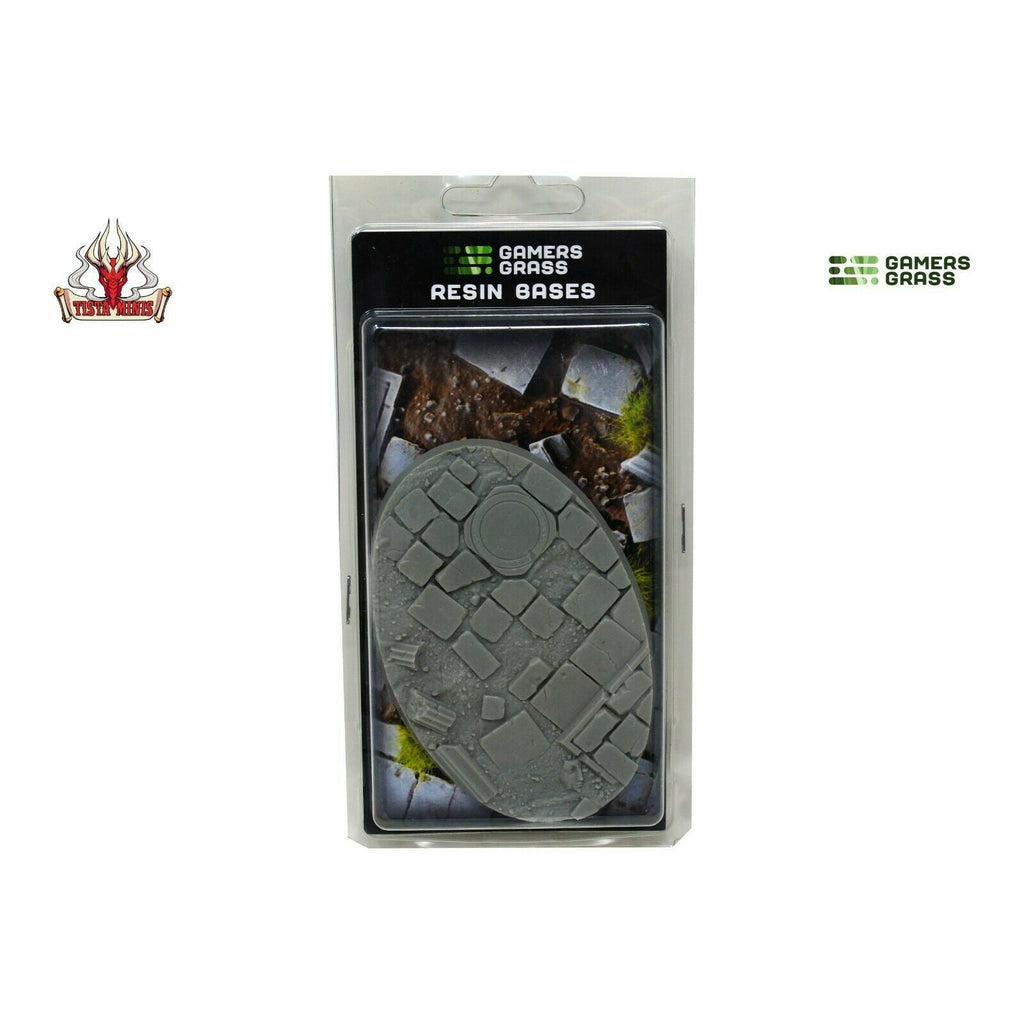Gamers Grass Temple Resin Bases Oval 105mm (x1) New - TISTA MINIS