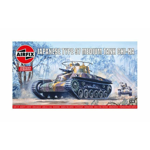 Airfix VINTAGE CLASSICS: TYPE 97 CHI HA JAPANESE TANK (1/76) New - Tistaminis