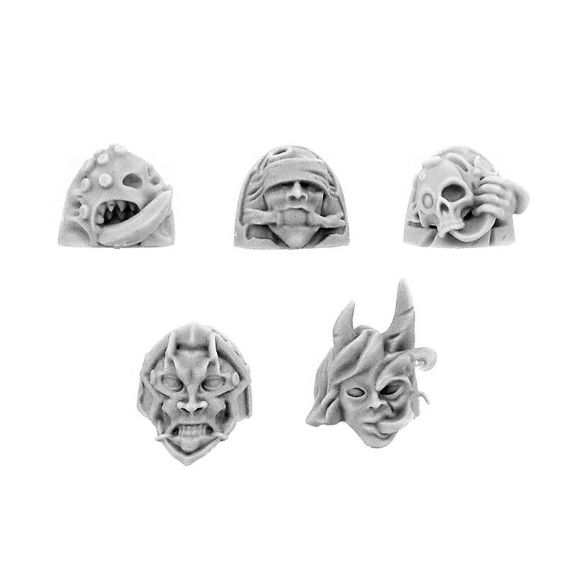 Wargames Exclusives - CHAOS SHOULDER PADS OF LUST AND DEVIATIONS (5U) New - TISTA MINIS