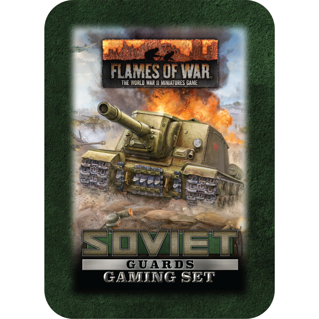 Flames of War Soviet Guards Gaming Set (x20 Tokens, x2 Objectives, x16 Dice) - Tistaminis