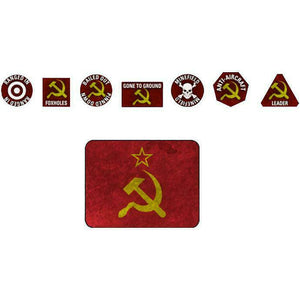 WW3: Team Yankee Soviet Gaming Set (x20 Tokens, x2 Objectives, x16 Dice) New - TISTA MINIS