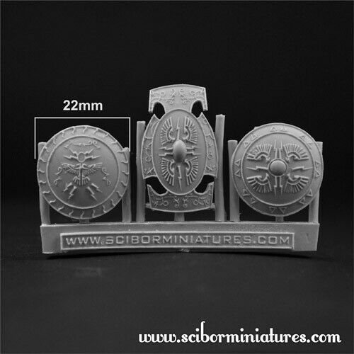 Scibor Miniatures Roman SF Shields #2 (3) New - TISTA MINIS