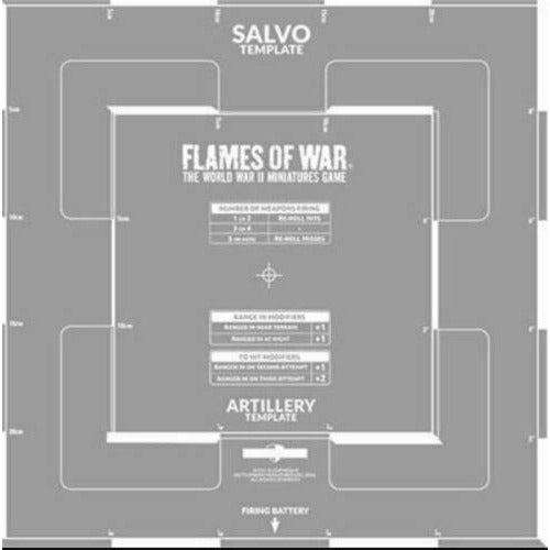 Flames of War Salvo Template New - TISTA MINIS