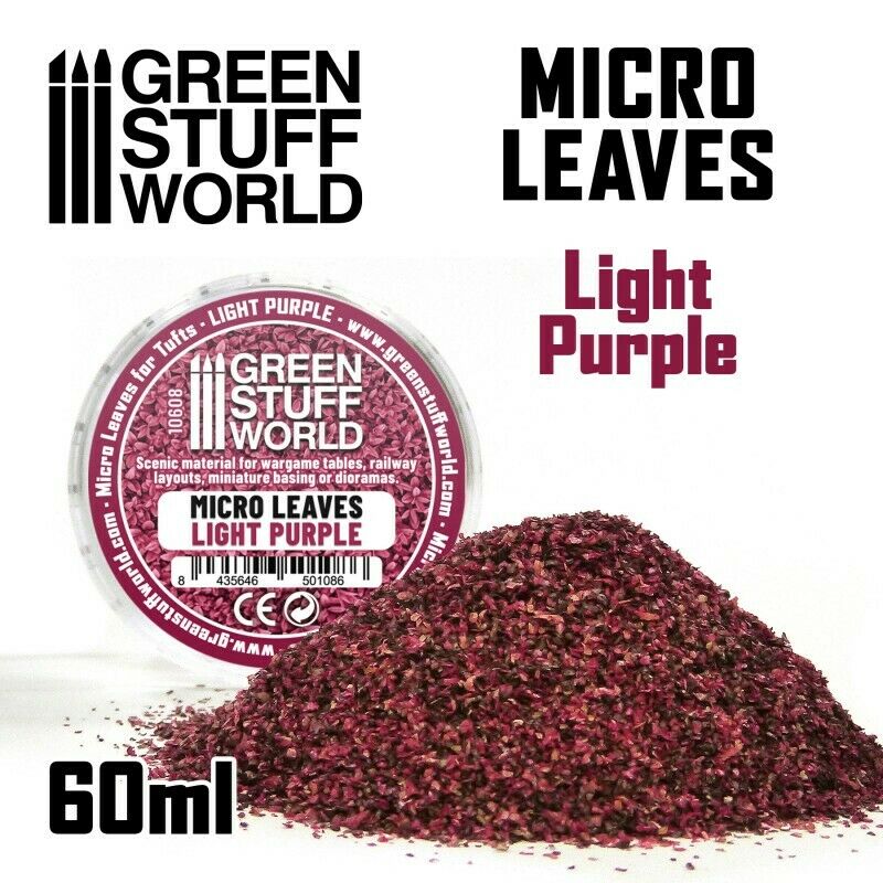 Green Stuff World Micro Leaves - Light Purple Mix New - Tistaminis