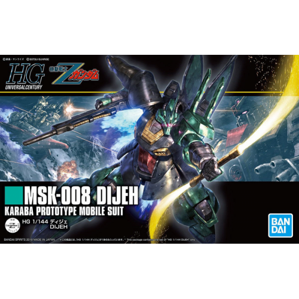 Bandai #219 Dijeh "Zeta Gundam", Bandai HGUC 1/144 New - TISTA MINIS