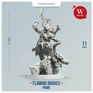 Artel Miniatures - Flaming Drake Prime 28mm New - TISTA MINIS