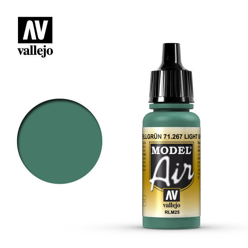 Vallejo Model Air Paint Light Green RLM25 (71.267) - Tistaminis