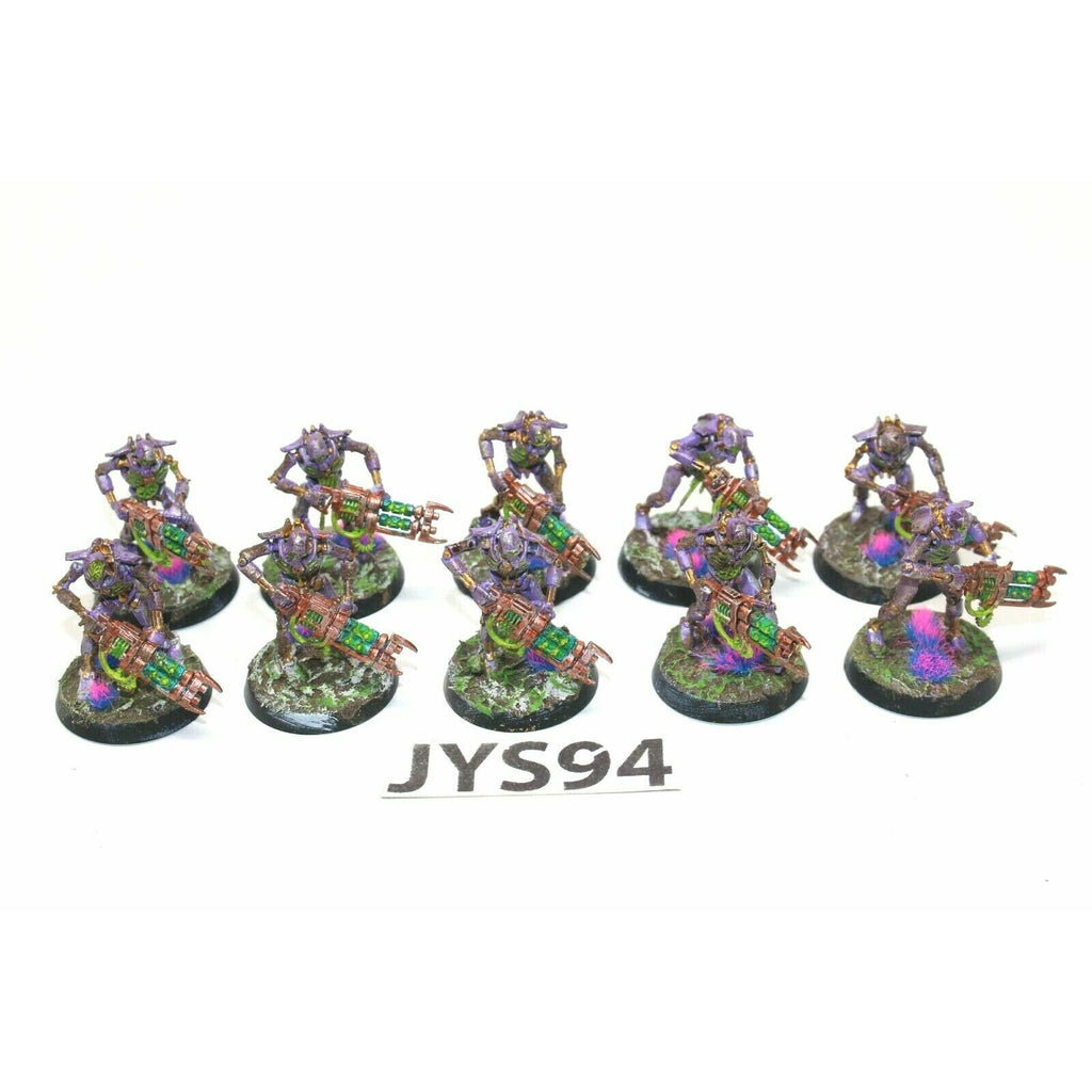 Warhammer Necrons Warriors With Gauss Reapers Well Painted JYS94 - Tistaminis