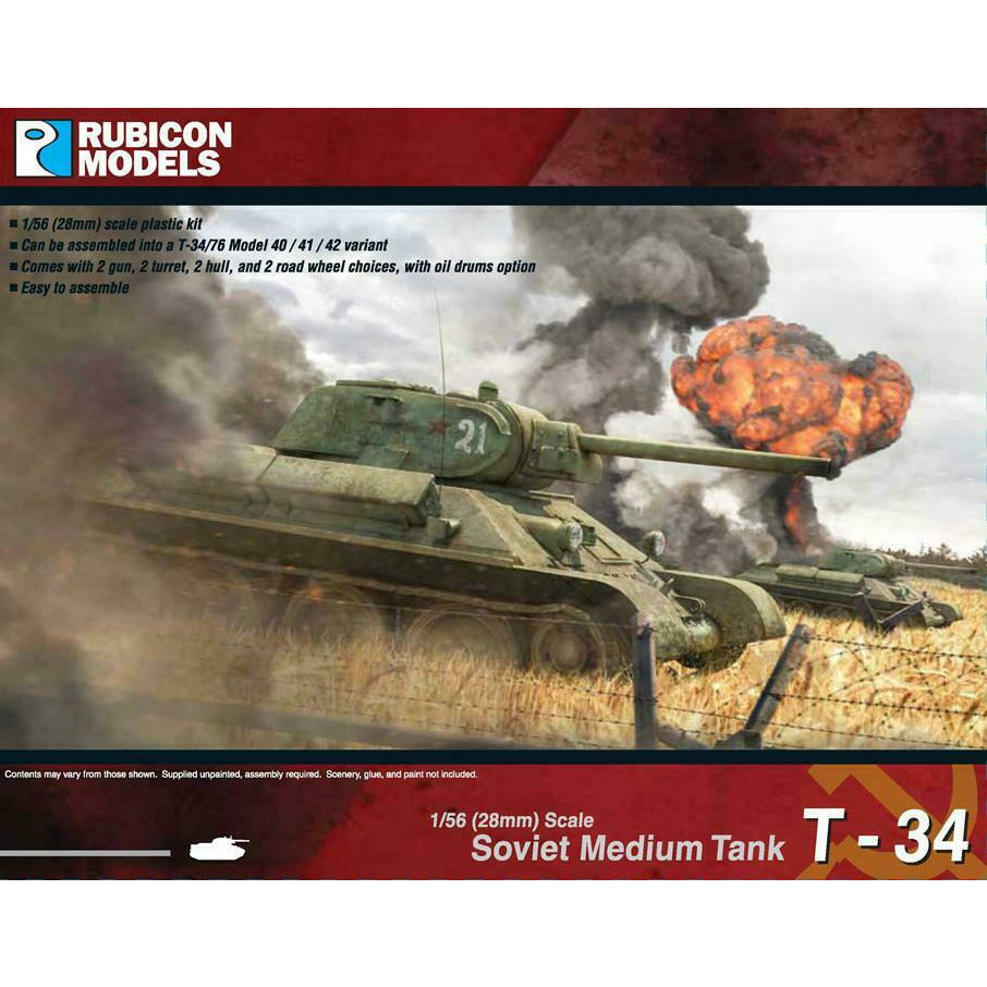 Rubicon Soviet T-34/76 – Early & Mid War New - Tistaminis