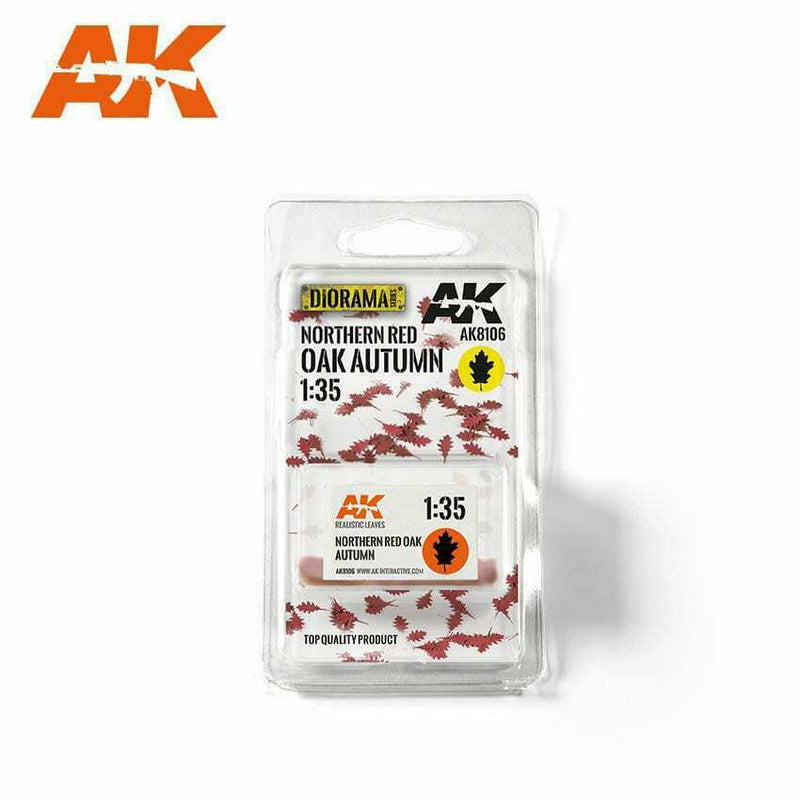 AK Interactive Northern Red Oak Autumn 1/35 Scenic Basing Dry Leaves New - TISTA MINIS
