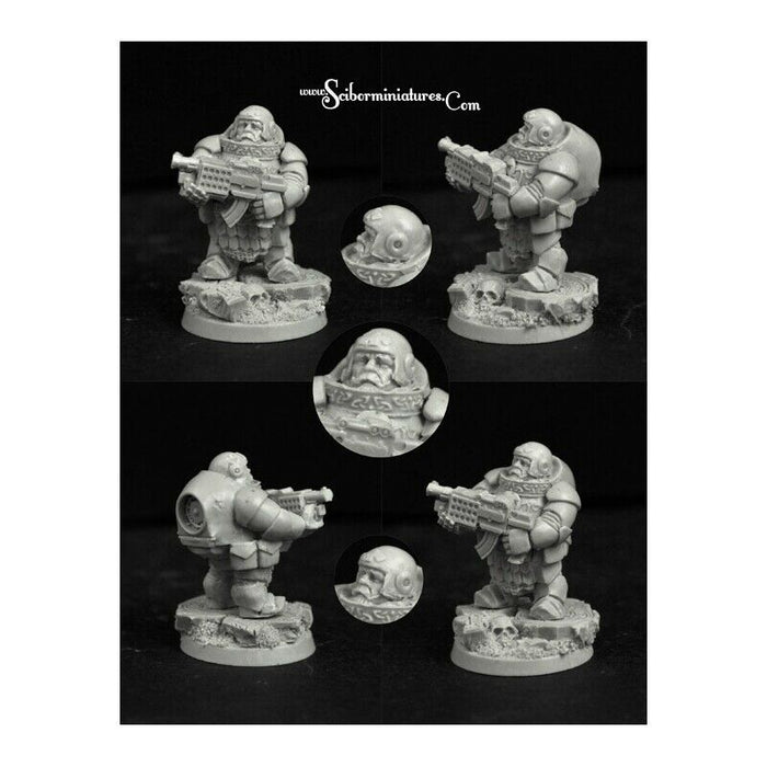 Scibor Miniatures 28mm/30mm SF Dwarf Marine #3 New - Tistaminis