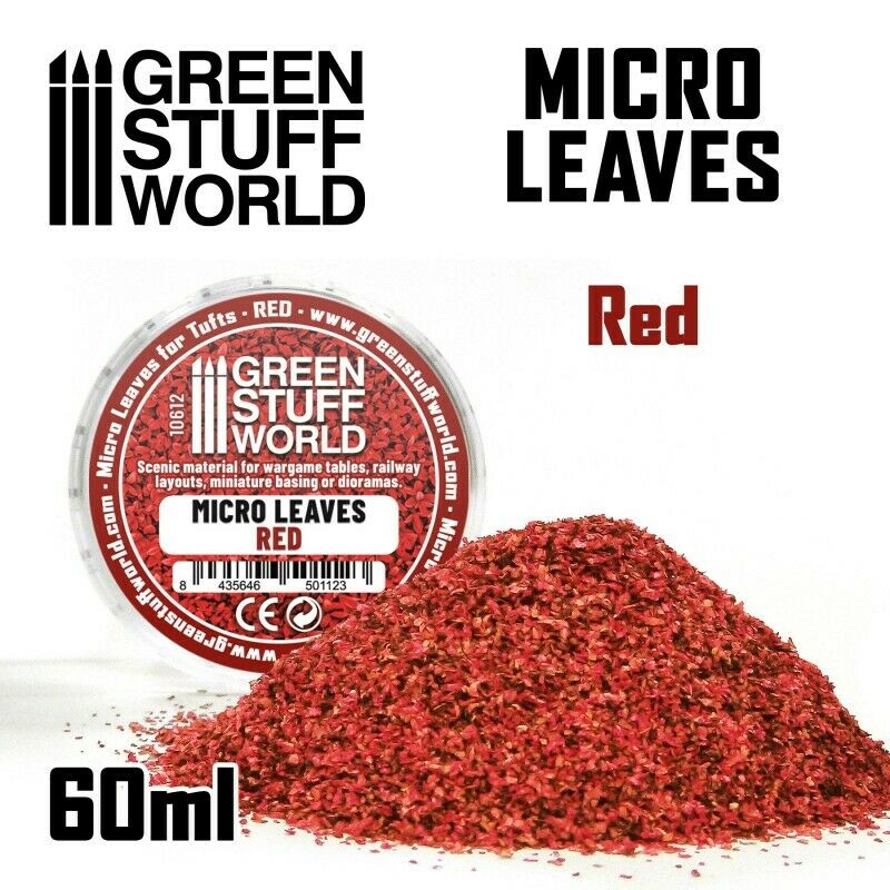 Green Stuff World Micro Leaves - Red mix New - Tistaminis