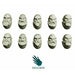 Spellcrow Space Knights Heads with Beards  - SPCB5844 - TISTA MINIS