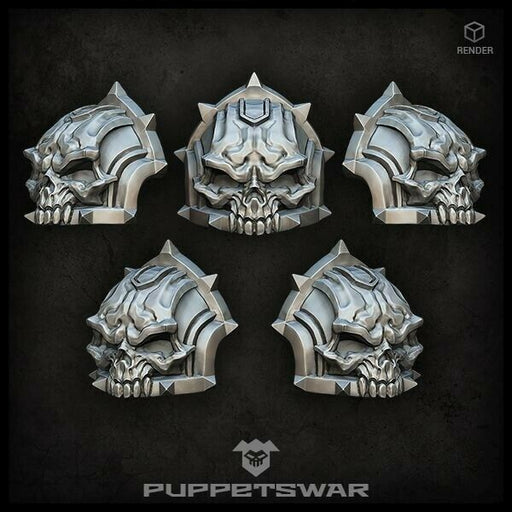 Puppets War H.I. Skull shoulder pads New - Tistaminis