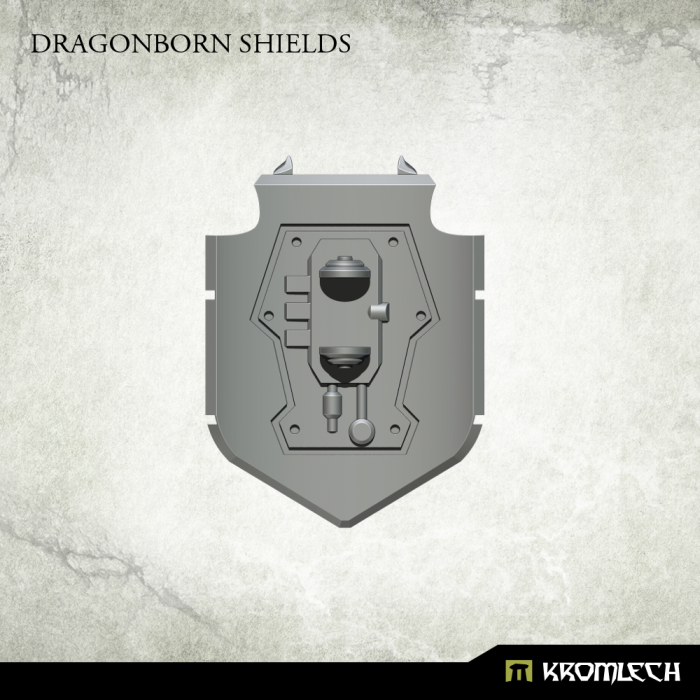 Kromlech Dragonborn Shields (5) New - TISTA MINIS