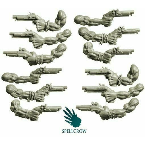 Spellcrow Orcs Freebooters Hands with Guns - SPCB5195 - TISTA MINIS