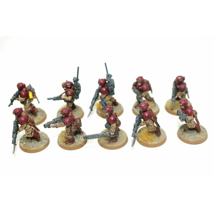 Warhammer Imperial Guard Shock Troopers With Gernade Launcher Well Painted JYS93 - Tistaminis