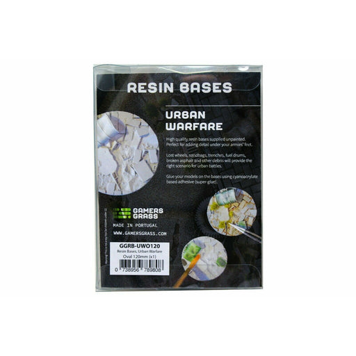 Gamers Grass Urban Warfare Resin Bases Oval 120mm (x1) New - TISTA MINIS