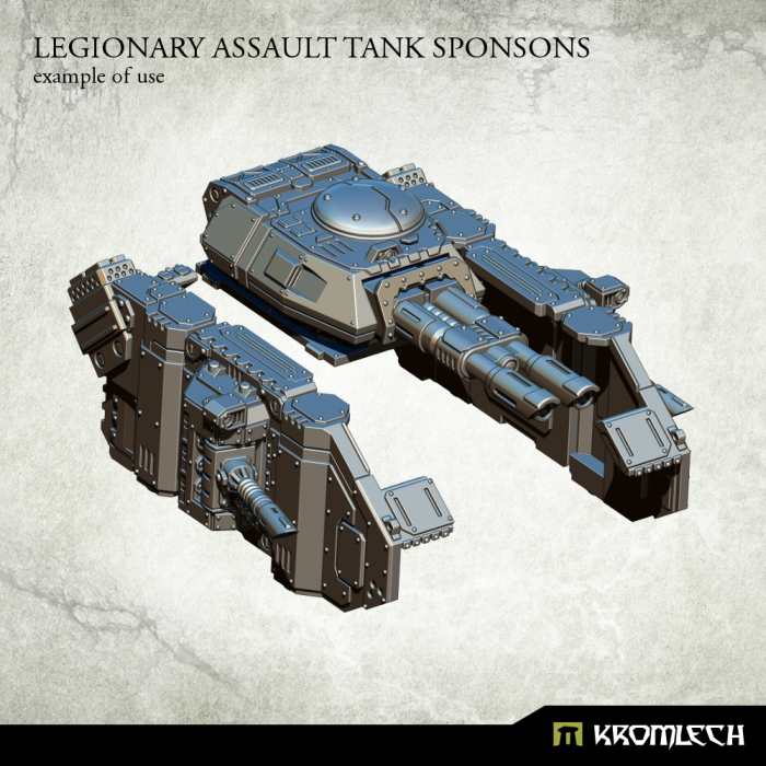 Kromlech Legionary Assault Tank Sponsons: Lascannons - TISTA MINIS