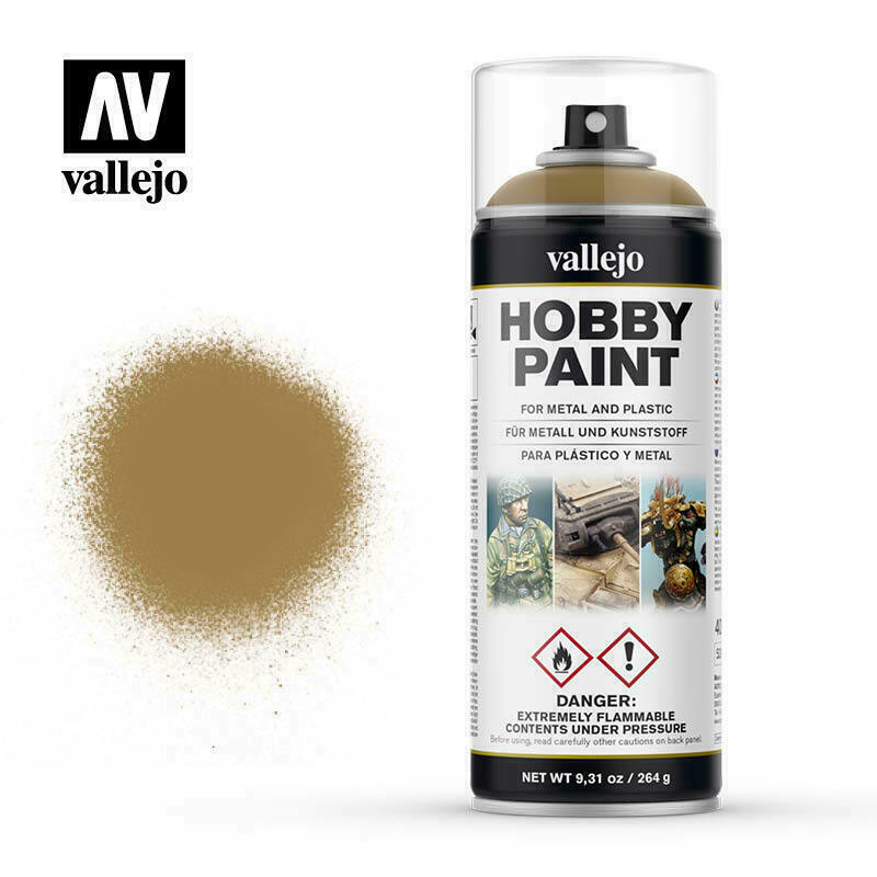 Vallejo Spray Paint Hobby Primer Desert Yellow New - TISTA MINIS
