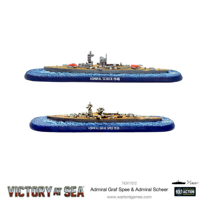 Victory at Sea Admiral Graf Spee & Admiral Scheer New - TISTA MINIS