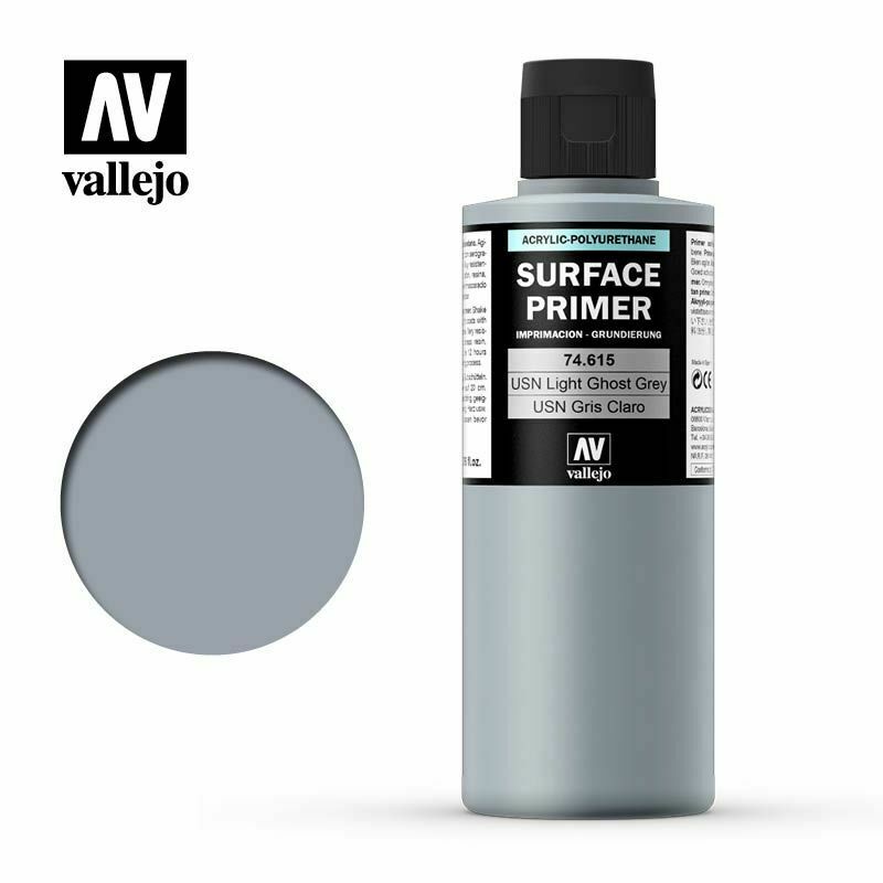 Vallejo Surface Primer Acrylic- USN Light Ghost Grey FS36375 200ml - TISTA MINIS