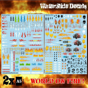 Green Stuff World Decal sheets - WORLD ON FIRE! New - Tistaminis