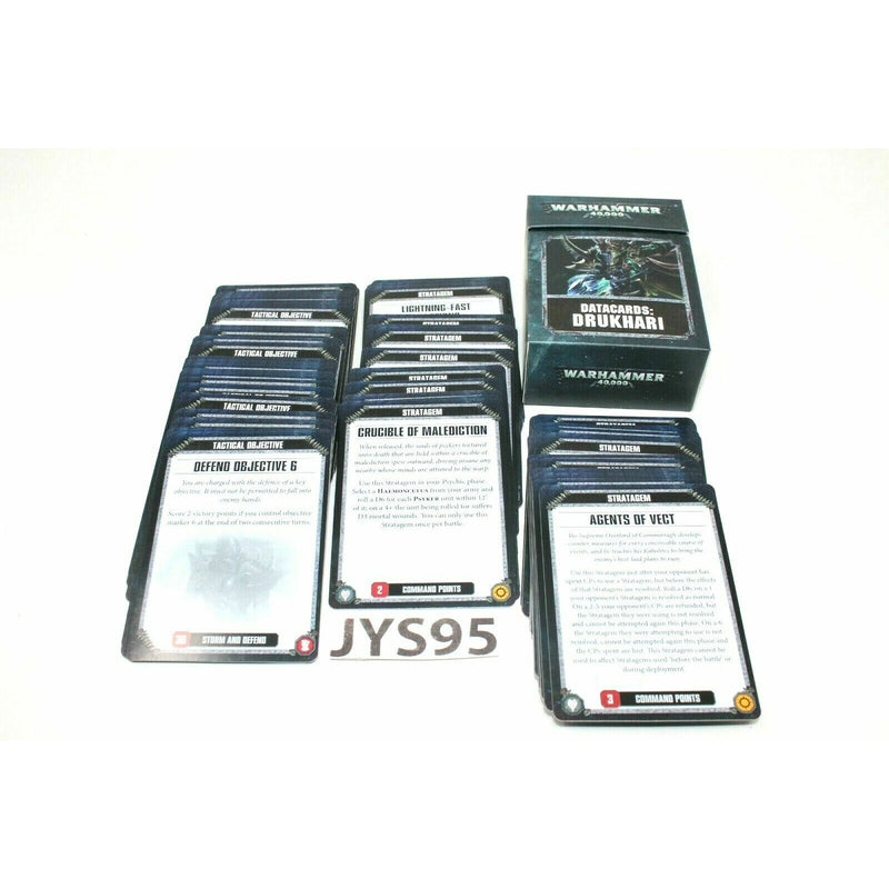 Warhammer Dark Eldar Data Cards 8th Edition - JYS95 - Tistaminis