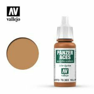 Vallejo Panzer Aces Paint Yellowish Rust (70.303) - Tistaminis