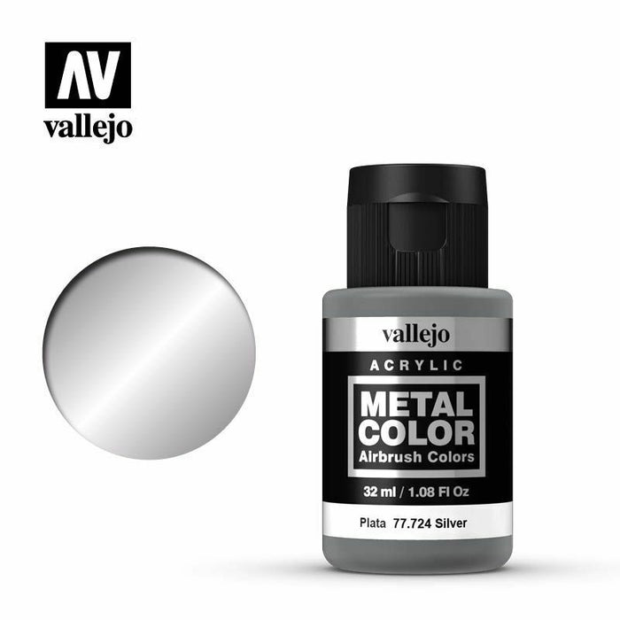 Vallejo Metal Colour Paint Silver 32 ml (77.724) - Tistaminis