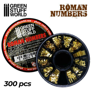 Green Stuff World Roman Numbers - 300 Numbers New - TISTA MINIS