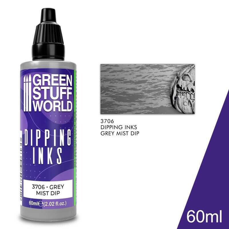 Green Stuff World Dipping Ink 60 ml - GREY MIST DIP New - Tistaminis
