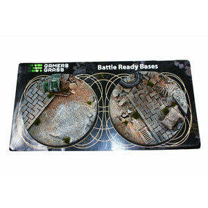 Gamers Grass Urban Warfare Bases Round 60mm (x2) - TISTA MINIS