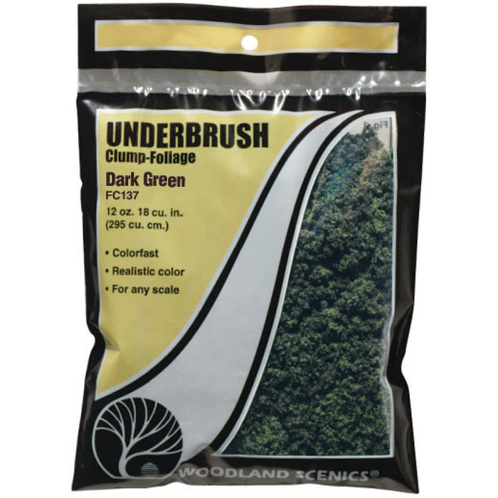 Woodland Scenics Underbrush Clump Foliage-Dark Green (18") WOO137 - TISTA MINIS