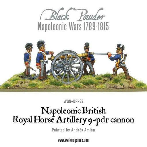 Black Powder British Royal Horse Artillery 9 pdr Cannon New - TISTA MINIS