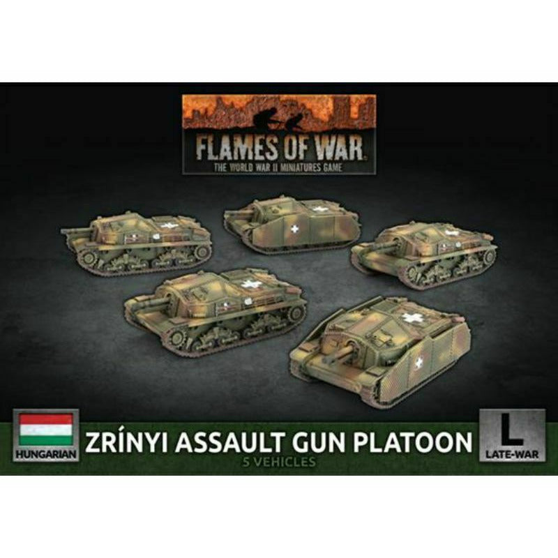 Flames of War Hungarian Zrinyi Assault Gun (x5 Plastic) June 26 Pre-Order - Tistaminis