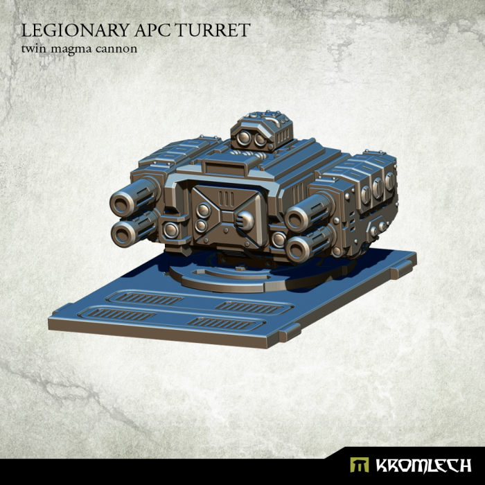 Kromlech Legionary APC turret: Twin Magma Cannon - TISTA MINIS