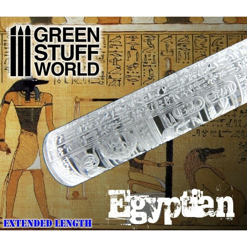 Green Stuff World Rolling Pin EGYPTIAN New - TISTA MINIS