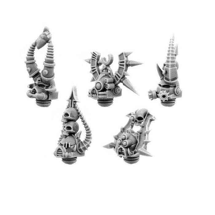 Wargames Exclusive - CHAOS HEADS SET OF BLOOD RAGE (5U) New - TISTA MINIS