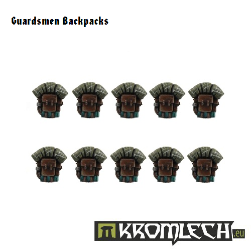 Kromlech Guardsmen Backpacks (10) New - TISTA MINIS