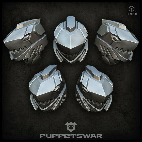 Puppets War Shark Helmets New - Tistaminis