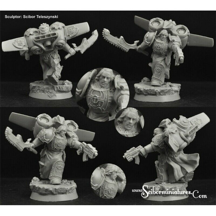 Scibor Miniatures 28mm Egyptian SF Warrior Jetpack #5 New - Tistaminis