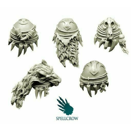 Spellcrow Wolves Knights Heavy Shoulder Pads - SPCB6016 - TISTA MINIS