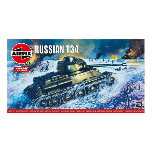 Airfix T34 TANK AIR01316 (1/76) New - TISTA MINIS