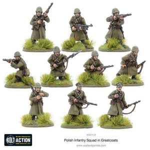 Bolt Action Polish Infantry Squad in Greatcoats New - TISTA MINIS