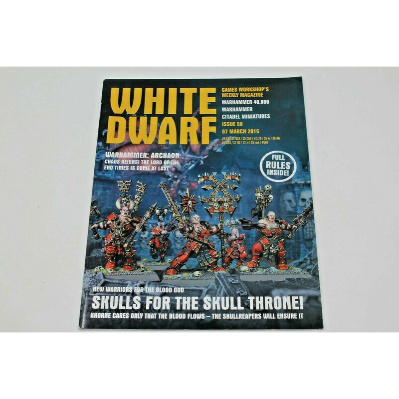 Warhammer White Dwarf Small Issue 58 March 2015 - WD2 | TISTAMINIS
