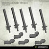 Kromlech Prime Legionaries CCW Arms: Swords [left] (5) New - Tistaminis