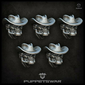 Puppets War Gunslinger Reaper heads New - Tistaminis