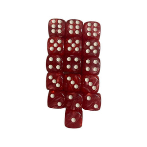 Pearl Red 16-D6 Dice - Tistaminis